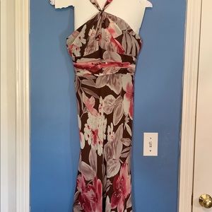 Anne Klein Floral Halter Dress